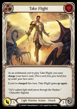Take Flight (Yellow) (Rainbow Foil) - Monarch - Unlimited (Common) [MON-U-MON055]
