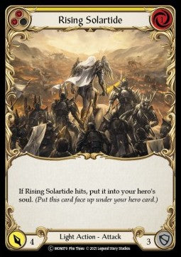 Rising Solartide (Yellow) (Rainbow Foil) - Monarch - Unlimited (Common) [MON-U-MON079]