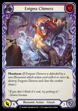 Enigma Chimera (Red) (Rainbow Foil) - Monarch - Unlimited (Common) [MON-U-MON098]