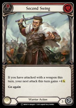 Second Swing (Red) (Rainbow Foil) - Monarch - Unlimited (Common) [MON-U-MON116]