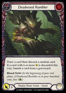 Deadwood Rumbler (Red) (Rainbow Foil) - Monarch - Unlimited (Common) [MON-U-MON138]