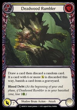 Deadwood Rumbler (Yellow) (Normal) - Monarch - Unlimited (Common) [MON-U-MON139]