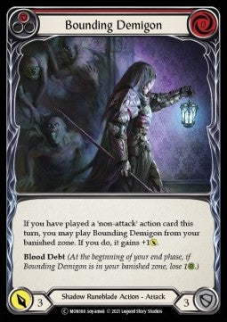Bounding Demigon (Red) (Rainbow Foil) - Monarch - Unlimited (Common) [MON-U-MON168]