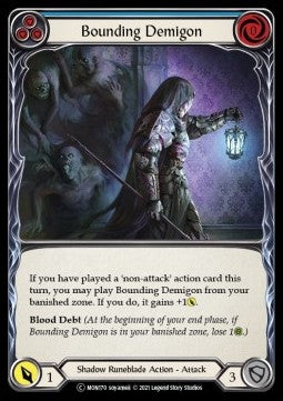 Bounding Demigon (Blue) (Rainbow Foil) - Monarch - Unlimited (Common) [MON-U-MON170]