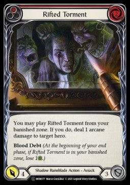Rifted Torment (Red) (Rainbow Foil) - Monarch - Unlimited (Common) [MON-U-MON177]