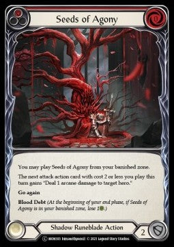 Seeds of Agony (Red) (Rainbow Foil) - Monarch - Unlimited (Common) [MON-U-MON183]