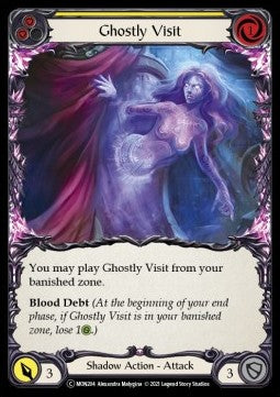 Ghostly Visit (Yellow) (Rainbow Foil) - Monarch - Unlimited (Common) [MON-U-MON204]