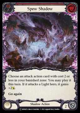 Spew Shadow (Red) (Rainbow Foil) - Monarch - Unlimited (Common) [MON-U-MON212]