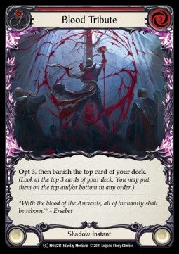 Blood Tribute (Red) (Normal) - Monarch - Unlimited (Common) [MON-U-MON215]