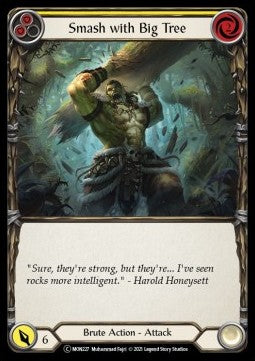 Smash with Big Tree (Yellow) (Rainbow Foil) - Monarch - Unlimited (Common) [MON-U-MON227]