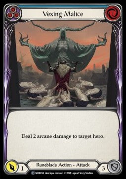 Vexing Malice (Blue) (Normal) - Monarch - Unlimited (Rare) [MON-U-MON234]