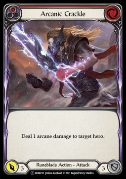 Arcanic Crackle (Red) (Rainbow Foil) - Monarch - Unlimited (Common) [MON-U-MON235]