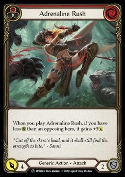 Adrenaline Rush (Red) (Rainbow Foil) - Monarch - Unlimited (Common) [MON-U-MON263]