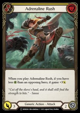 Adrenaline Rush (Yellow) (Rainbow Foil) - Monarch - Unlimited (Common) [MON-U-MON264]