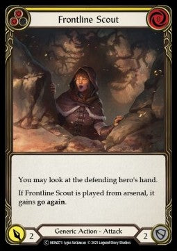 Frontline Scout (Yellow) (Rainbow Foil) - Monarch - Unlimited (Common) [MON-U-MON273]