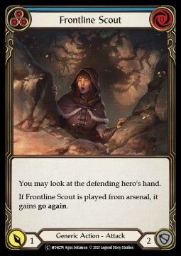 Frontline Scout (Blue) (Rainbow Foil) - Monarch - Unlimited (Common) [MON-U-MON274]
