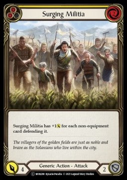 Surging Militia (Yellow) (Normal) - Monarch - Unlimited (Common) [MON-U-MON288]