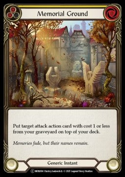 Memorial Ground (Yellow) (Rainbow Foil) - Monarch - Unlimited (Common) [MON-U-MON304]