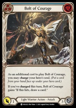 Bolt of Courage (Blue) (Normal) - Monarch - Boltyn Blitz Deck (Common) [BOL-022]