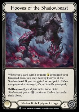 Hooves of the Shadowbeast (Normal) - Monarch - Levia Blitz Deck (Common) [LEV-007]