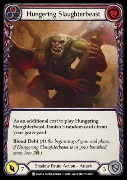 Hungering Slaughterbeast (Red) (Normal) - Monarch - Levia Blitz Deck (Common) [LEV-014]
