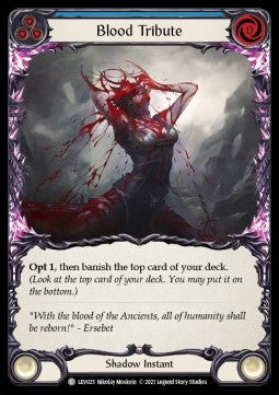 Blood Tribute (Blue) (Normal) - Monarch - Levia Blitz Deck (Common) [LEV-025]