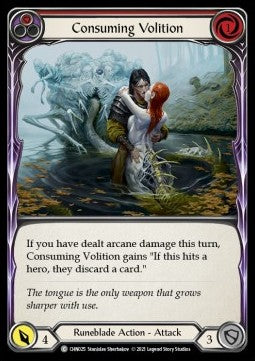 Consuming Volition (Red) (Normal) - Monarch - Chane Blitz Deck (Common) [CHN-025]
