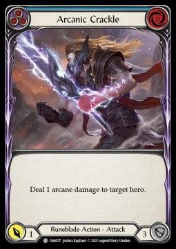 Arcanic Crackle (Blue) (Normal) - Monarch - Chane Blitz Deck (Common) [CHN-027]