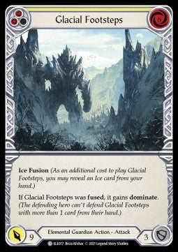 Glacial Footsteps (Yellow) (Normal) - Tales of Aria - First (Common) [ELE-F-ELE017]