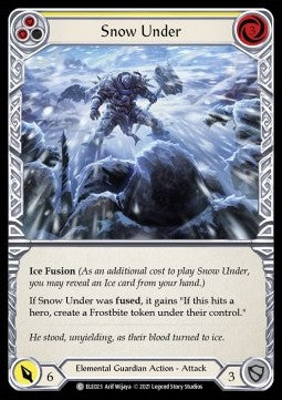 Snow Under (Yellow) (Rainbow Foil) - Tales of Aria - First (Common) [ELE-F-ELE023]