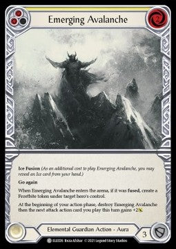 Emerging Avalanche (Yellow) (Normal) - Tales of Aria - First (Common) [ELE-F-ELE026]