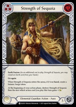 Strength of Sequoia (Blue) (Normal) - Tales of Aria - First (Common) [ELE-F-ELE030]