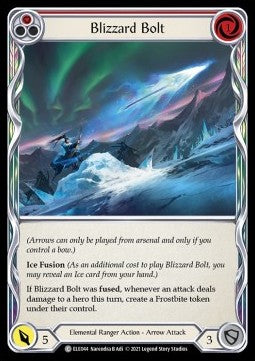Blizzard Bolt (Red) (Rainbow Foil) - Tales of Aria - First (Common) [ELE-F-ELE044]