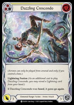 Dazzling Crescendo (Yellow) (Rainbow Foil) - Tales of Aria - First (Common) [ELE-F-ELE054]