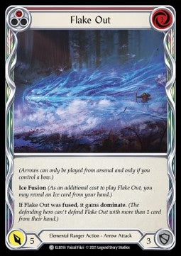 Flake Out (Red) (Rainbow Foil) - Tales of Aria - First (Common) [ELE-F-ELE056]