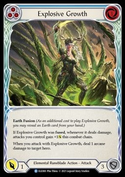Explosive Growth (Blue) (Normal) - Tales of Aria - First (Rare) [ELE-F-ELE069]