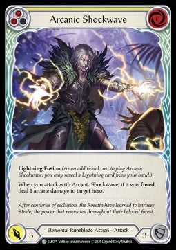 Arcanic Shockwave (Yellow) (Rainbow Foil) - Tales of Aria - First (Common) [ELE-F-ELE074]