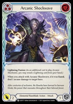 Arcanic Shockwave (Blue) (Rainbow Foil) - Tales of Aria - First (Common) [ELE-F-ELE075]