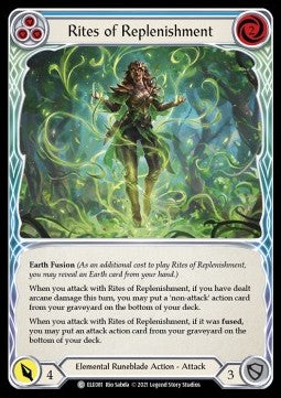 Rites of Replenishment (Blue) (Rainbow Foil) - Tales of Aria - First (Common) [ELE-F-ELE081]