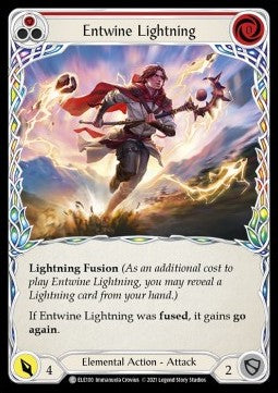 Entwine Lightning (Red) (Rainbow Foil) - Tales of Aria - First (Common) [ELE-F-ELE100]
