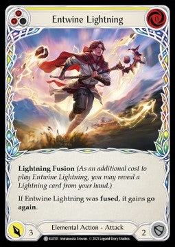 Entwine Lightning (Yellow) (Rainbow Foil) - Tales of Aria - First (Common) [ELE-F-ELE101]