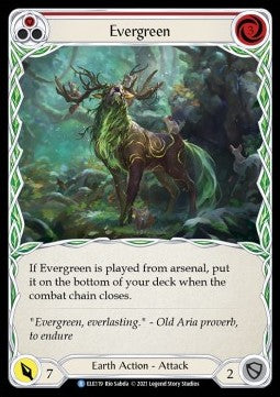 Evergreen (Red) (Normal) - Tales of Aria - First (Rare) [ELE-F-ELE119]