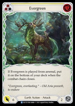 Evergreen (Yellow) (Normal) - Tales of Aria - First (Rare) [ELE-F-ELE120]