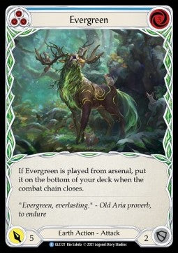 Evergreen (Blue) (Normal) - Tales of Aria - First (Rare) [ELE-F-ELE121]