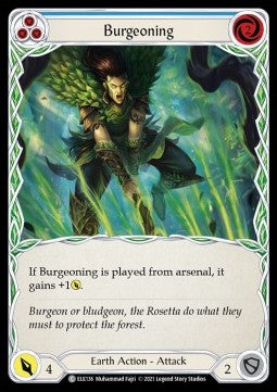 Burgeoning (Blue) (Normal) - Tales of Aria - First (Common) [ELE-F-ELE136]