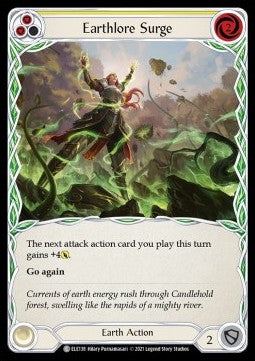 Earthlore Surge (Yellow) (Rainbow Foil) - Tales of Aria - First (Common) [ELE-F-ELE138]