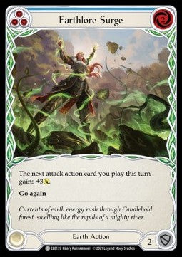 Earthlore Surge (Blue) (Normal) - Tales of Aria - First (Common) [ELE-F-ELE139]