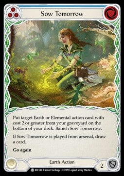 Sow Tomorrow (Blue) (Rainbow Foil) - Tales of Aria - First (Common) [ELE-F-ELE142]