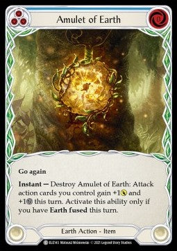 Amulet of Earth (Rainbow Foil) - Tales of Aria - First (Common) [ELE-F-ELE143]