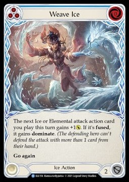 Weave Ice (Blue) (Rainbow Foil) - Tales of Aria - First (Rare) [ELE-F-ELE156]